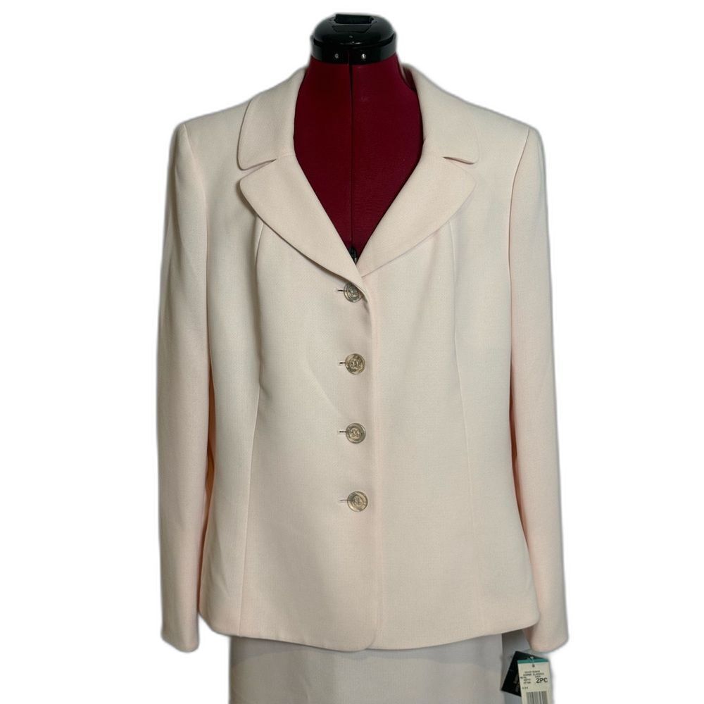 NWT Kasper Skirt Suit Women's Size 16 Pink 2-Piece Set Blazer & Skirt - Picture 5 of 14